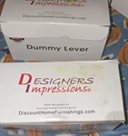 Lot Of 4 New Designers Impressions Dummy Door Lever Knob Chrome. Fixed Price $50.00.