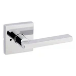 Kwikset 730HFLSQT-26 Halifax Privacy Door Lever With Square Rose, Chrome. Fixed Price $26.99.