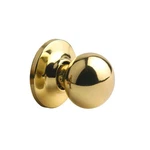 Yale New Traditions Cirrus Single Dummy Door Knob With Round Rose Bright Brass. Fixed Price $12.99.