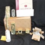 Baldwin Soho Two-point Lock Handleset W/ Lever Lifetime Polished Brass. Fixed Price $300.00.