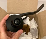 Schlage Accent Privacy Bed Bath Door Lever Set F40 622 Matte Black Open Box. Fixed Price $24.50.
