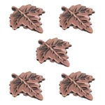 Tulead 5PCS Leaf Door Knob Zinc Alloy Cupboard Handles Vintage Drawer .... Fixed Price $18.42.