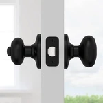 Kwikset Cove Entry Door Knob With Lock And Key Matte Black 94002-950. Fixed Price $22.95.