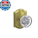 Schlage Custom FC172 608 Hobson Non-turning Glass Knob Camelot Trim. Fixed Price $187.13.