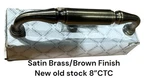 Baldwin 2574-050 Richmond Door Handle Pull 8 Ctc Satin Brass/brown Finish Nos. Fixed Price $59.99.