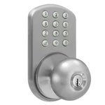 Milocks Keyless Entry Door Knob Satin Nickel Electronic Keypad Bed Bath. Fixed Price $66.60.
