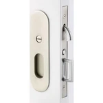 Emtek 2165US15 Narrow Oval 7-1/4" Tall Privacy Pocket Door Lock Satin Nickel. Fixed Price $221.99.