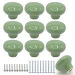 Joyangy Ceramic Cabinet Knobs, 1.26INCH/32MM Green Pack,. Fixed Price $14.15.