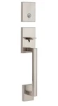 Kwikset 818SCELIP-15S.STRKP San Clemente Exterior Only Keyed Entry, Satin Nickel. Fixed Price $59.99.