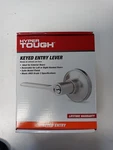 Hyper Tough Keyed Entry Lever Exterior Door Satin Nickel Finish Ansi Grade 3 Nip. Fixed Price $20.94.