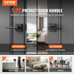 Privacy Handle, Universal Square Interior For Bathroom Bedroom Doors. Fixed Price $96.84.