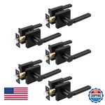 Tinewa 5 Pack Square Black Door Handles Interior Non-locking Passage. Fixed Price $88.86.