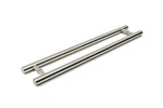 18 Inch 2-SIDED Modern Front Door Handles Brushed Nickel Satin Finish, Sta.... Fixed Price $193.86.