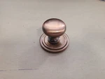 Colonial Bronze Antique Copper Round Knob With Backplate.. Fixed Price $6.88.