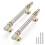 Rergy 10 Pack 4 Inch Brushed Nickel And Gold Cabinet Pulls Heavy-duty Kitchen.... Fixed Price $52.97.