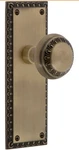 Nostalgic Warehouse Neoclassical Plate With Knob In Antique Brass. Fixed Price $56.99.