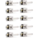 8 Pack Interior Door Handle,satin Nickel Finish Levers, Passage Knob. Fixed Price $59.99.