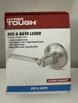 Hyper Tough Satin Nickel Privacy Door Lever With Round Rosette Model 1753102. Fixed Price $7.79.