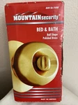 Nos Mountain Security 3012-105 Bed & Bath Polished Brass Tulip Shape Door Handle. Fixed Price $8.00.