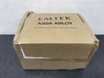 Emtek 5112HLOLHUS19 Flat Black Modern Rosette Passage Helios Lever. Fixed Price $93.99.