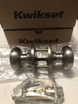 (lot Of 2) Kwikset 97200-827 Hancock Hall/closet Knob Satin Nickel. Fixed Price $27.89.