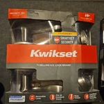 Kwikset Tustin Satin Nickel Exterior Entry Door Handle Single Cylinder New. Fixed Price $45.00.