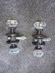 Emtek Passage Oil Rubbed Bronze Providence Crystal + Lancaster Rosette Door Knob. Fixed Price $180.00.
