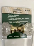 Gate House Glass Door Knob Set. Fixed Price $20.00.