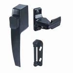 Push Button Screen Storm Door Latch Handle Set Night Lock Lever Metal Black. Fixed Price $9.29.