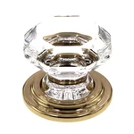 Emtek Old Town Glass 1 3/4" Wardrobe Knob Polished Brass Base 86028US3. Fixed Price $35.60.