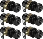 Haidms 6 Pack Matte Black Door Knobs Interior Privacy,. Fixed Price $63.92.