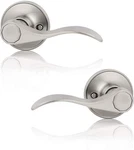 Probrico 2 Pack Dummy Door Lever - Wave Style French Handle Satin Nickel. Fixed Price $26.88.