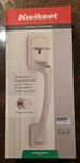 Kwikset Prague 98150-023 Entry Door Handle With Round Pismo Knob Satin Nickel. Fixed Price $46.95.