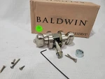 Baldwin Entrance Door Knob Ellipse Satin Nickel Round Rose Cylinder. Fixed Price $70.00.