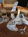 Berlin Modisch Single Cylinder Handle Set With Lever Door. Fixed Price $36.00.
