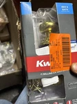 Kwikset Juno Polished Brass Internal Bathroom Door Knob Lockset 730J Cp. Fixed Price $15.50.