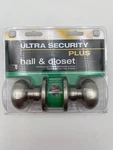 New, Hall & Closet Interior Non-locking Ultra Security Plus Egg Door Knob Orb. Fixed Price $16.17.