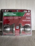 Ace Colonial Interior Non-locking Hall & Closet Door Knob, Satin Nickel. Fixed Price $10.30.