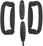 Andersen Tribeca Black 2-PANEL Gliding Door Hardware Set Model 9184666. Fixed Price $180.44.