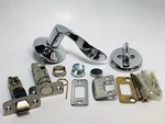 Schlage F59 625 Accent Interior Right-handed Handleset, Polished Chrome. Fixed Price $36.75.