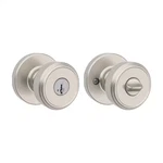 Maven Satin Nickel Keyed Entry Round Door Knob Featuring Smartkey Technology. Fixed Price $40.67.