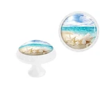 Elohiym 4 Pack Ocean Beach Starfish Seashell Skyline Cabinet Blue,white. Fixed Price $30.99.