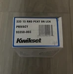 New Kwikset 335 Round Bed/bath Pocket Door Lock Satin Nickel. Fixed Price $13.49.