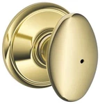 Schlage F40-SIE Brass Siena Privacy Door Knob Set. Fixed Price $42.77.