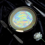 Set Of 6 Thomas Bavaria Iridescent Luster Plates 1930 Oil Slick Nb Signature. Fixed Price $59.99.
