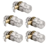 Nizado 5 Pack Flat Passage Closet Door Knobs Interior Satin Nickel. Fixed Price $71.59.