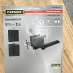 Defiant Tonebridge Keyed Entry Door Lock Set Matte Black Deadbolt Lever 4 Keys. Fixed Price $29.99.