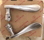 Baldwin 5455V 150 Mr Estate Wave Lever Satin Nickel Les Rose. Fixed Price $69.99.