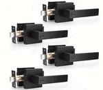 Probrico 4 Pack Matte Black Privacy Door Levers Bed Bath Handles. Fixed Price $54.99.