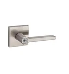 Kwikset 156 Sqt Smt 6AL Rcs Milan Keyed Entry Lever Satin Nickel. Fixed Price $50.00.